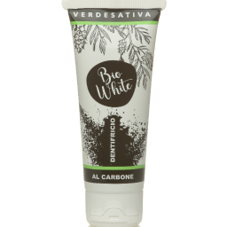 Dentifricio bio white canapa e carbone attivo - d003
