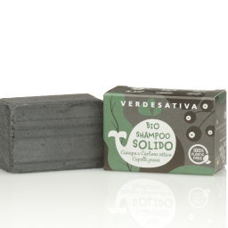 Bio shampoo solido canapa e carbone attivo - 5742
