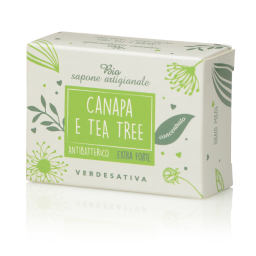 Biosapone artigianale extra forte canapa e tea tree