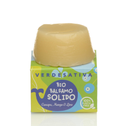 Bio balsamo solido canapa, mango e lino cod. 5745
