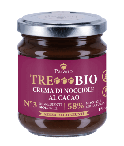 TreBio - crema di nocciole al cacao - barattolo 180g
