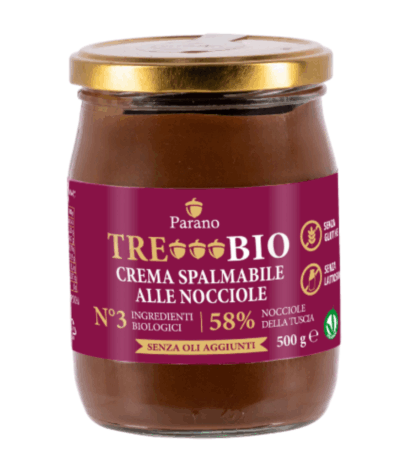 TreBio - crema di nocciole al cacao - barattolo 500g