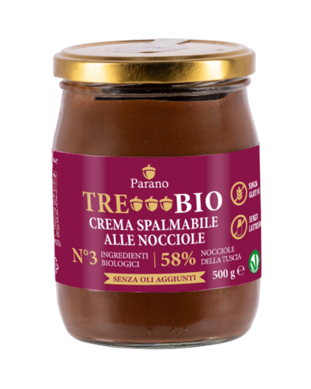 TreBio - crema di nocciole al cacao - barattolo 500g